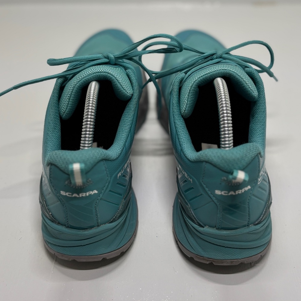 SCARPA Rush Trail Running Shoes Women’s 10 men’s 9 Teal  Vibram Hiking Sneakers - Picture 7 of 16